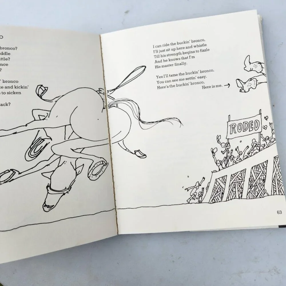 A Light in the Attic Shel Silverstien Poem Book Hardcover w/ Dust Cover Vintage